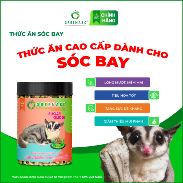 <b>Thức ăn Sóc Bay</b><br> Hộp 480g