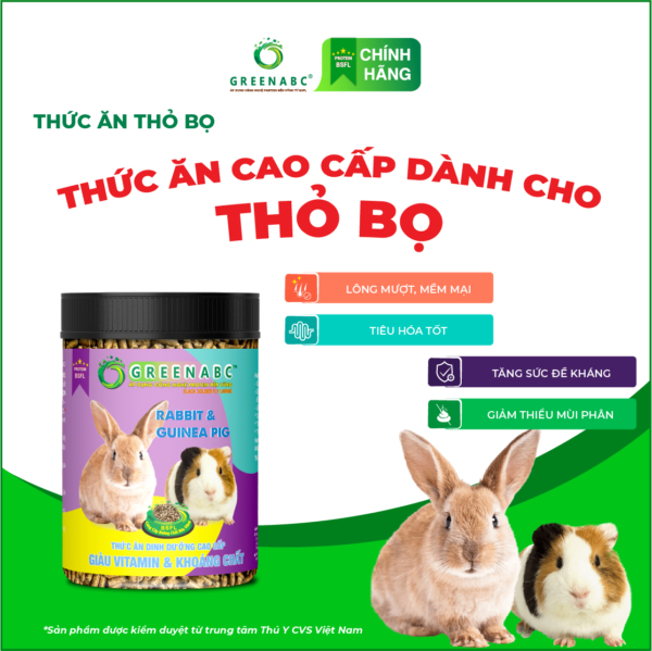 <b>Thức ăn Thỏ Bọ  </b><br>Hộp 480g
